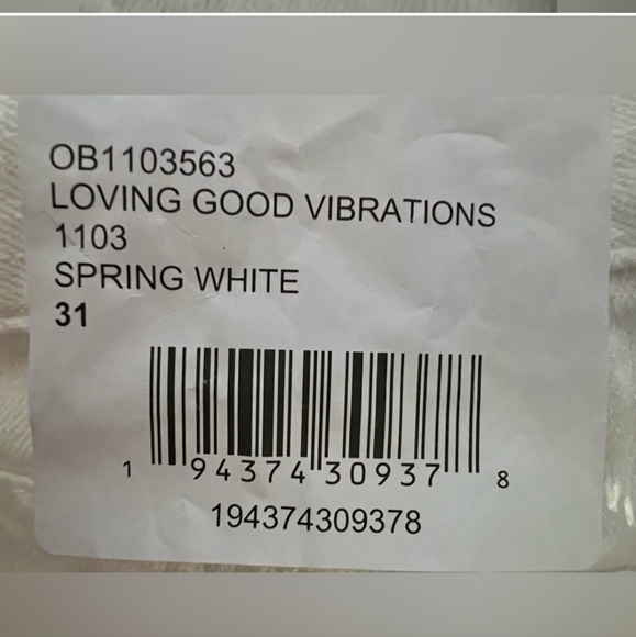 NWT Free People Loving Good Vibrations Spring White Denim Shorts - Picture 5 of 13